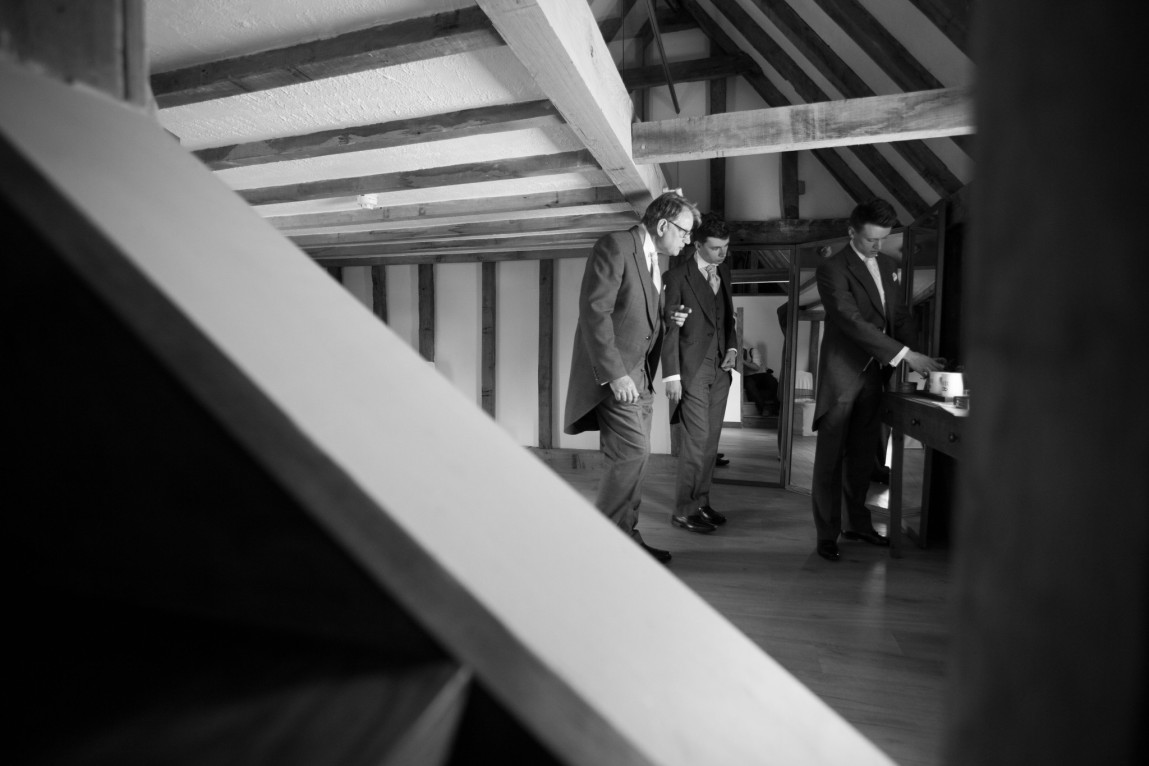 Groomsmen getting ready